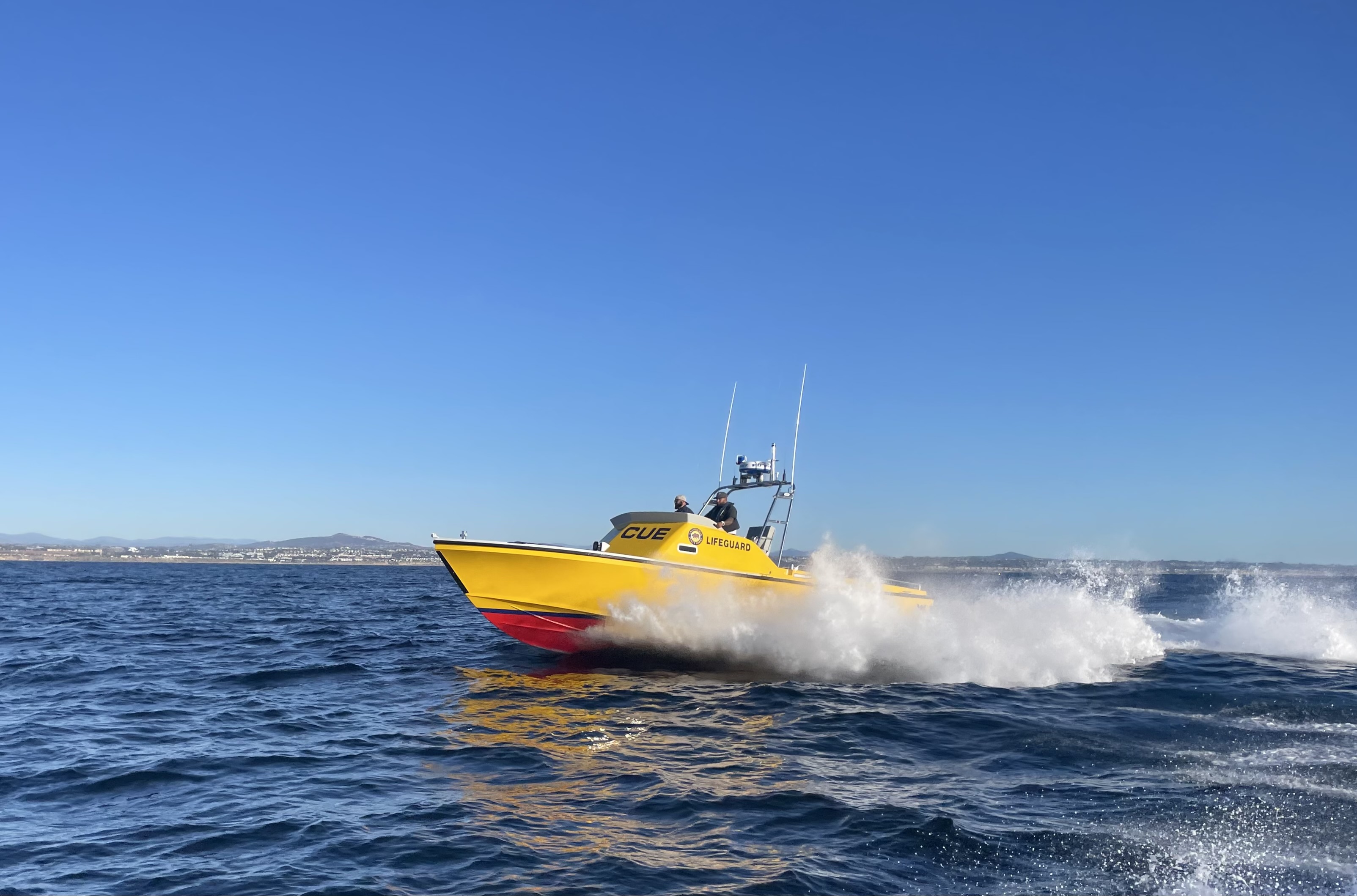Lifeguard Crystaliner boats on patrol